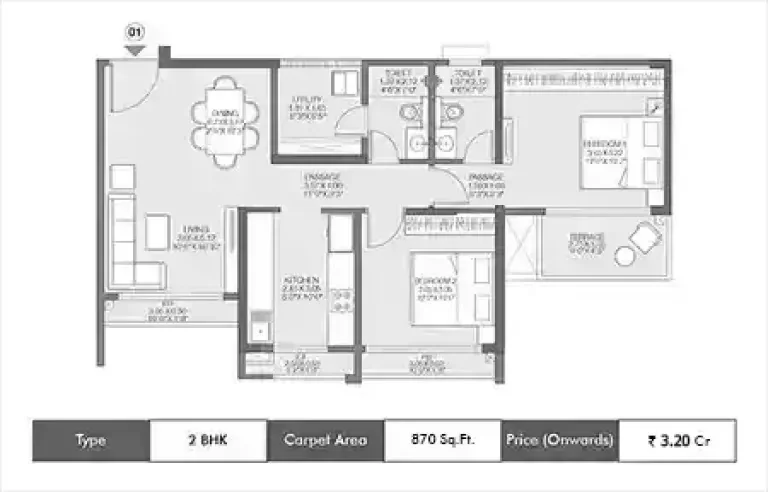 Purva Vajarahalli Unit Plan Layout